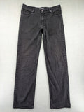 BRAX straight jeans black washed 5-pocket design with zipper and button closure