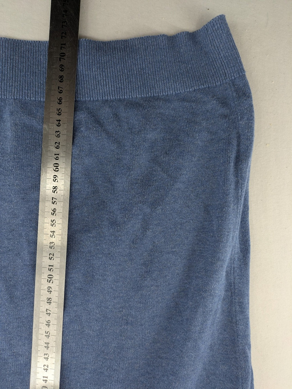 Esprit blue turtle neck jumper, V-neck, soft cotton, classic design.