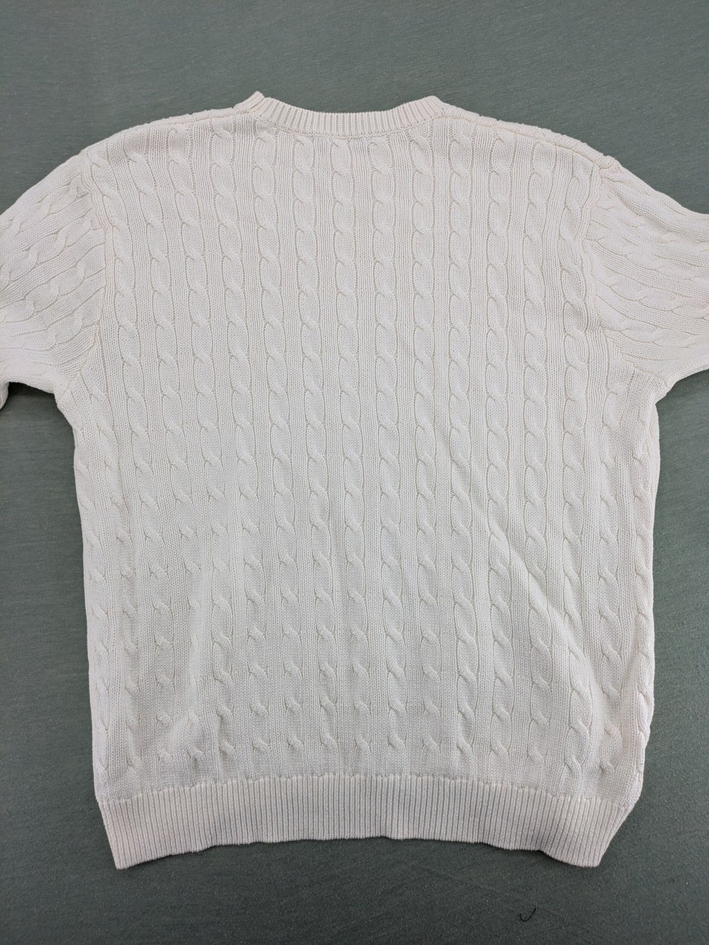Brandy Melville cream turtle neck jumper with allover cable knit pattern and ribbed hem.