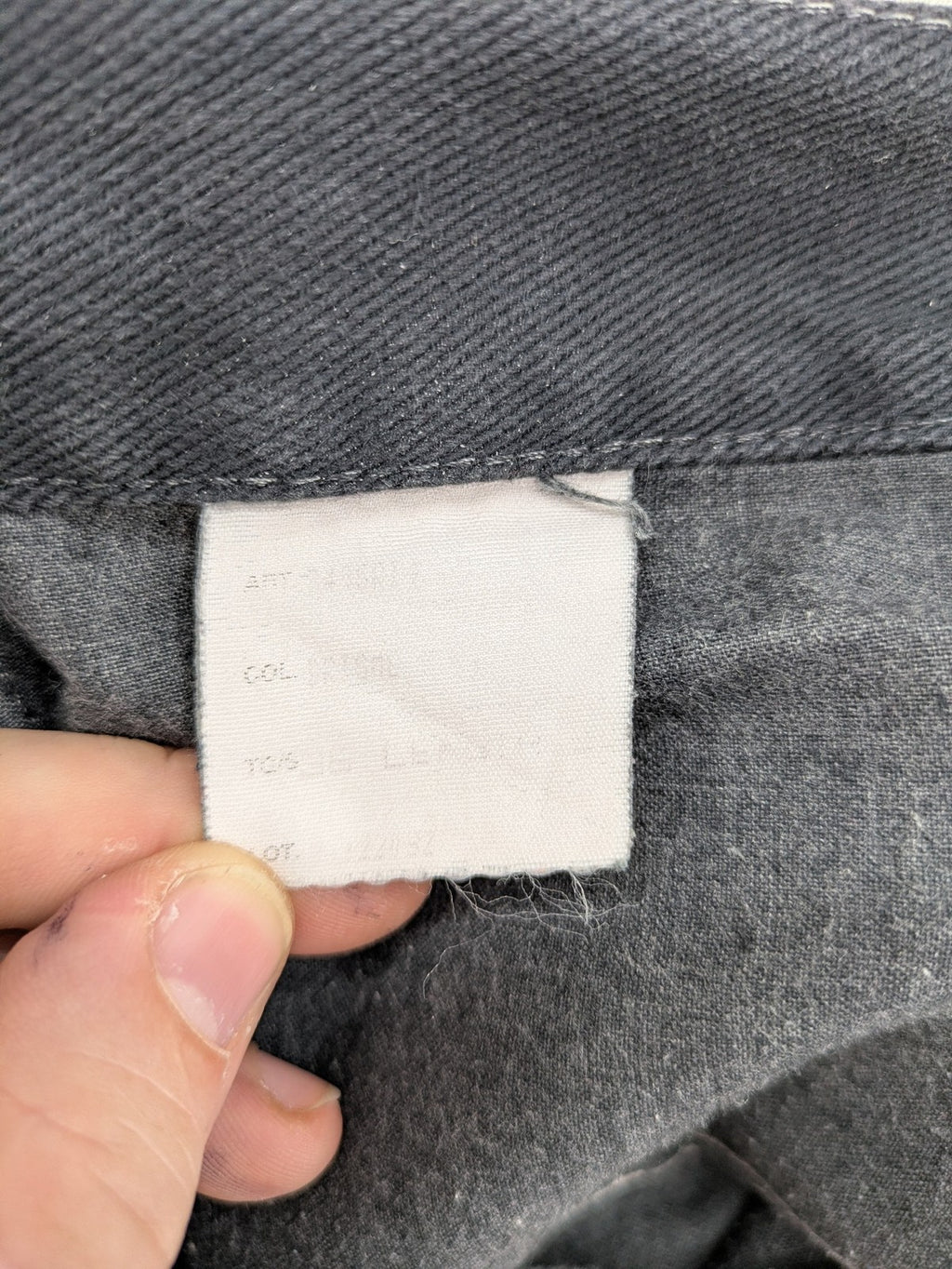 Marines blue straight jeans regular fit with button fly and logo patch detail.