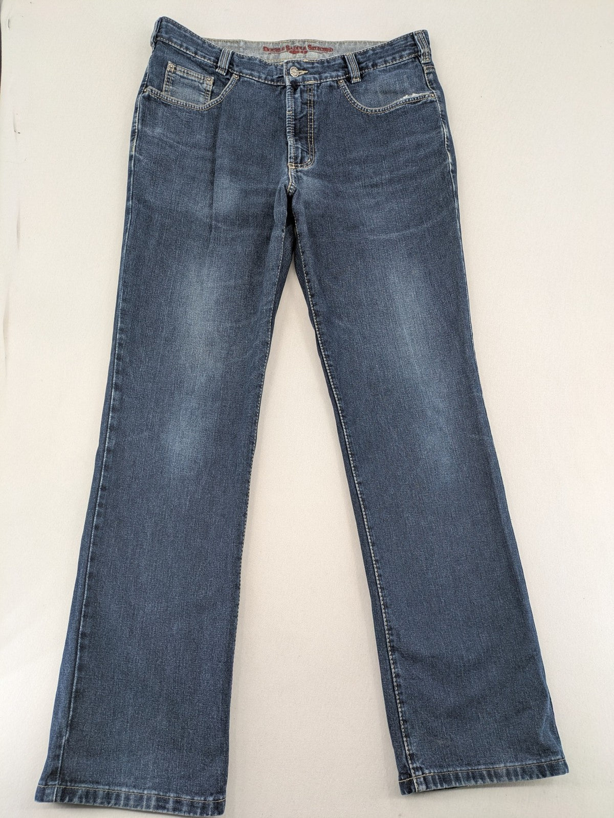 Joker blue straight jeans 5-pocket design durable cotton regular fit