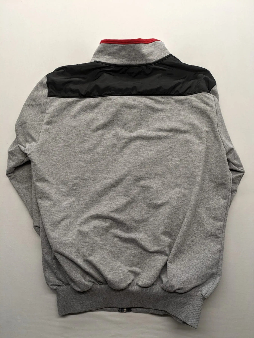 Cramp Sport grey training jacket XXL with red collar and embroidered logo.