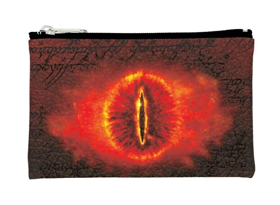 ck multi cosmetic bag featuring Eye of Sauron print, durable polyester material.