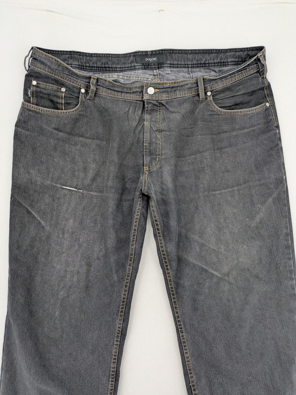 Bugatti straight jeans blue grey 5-pocket design with stretch denim material