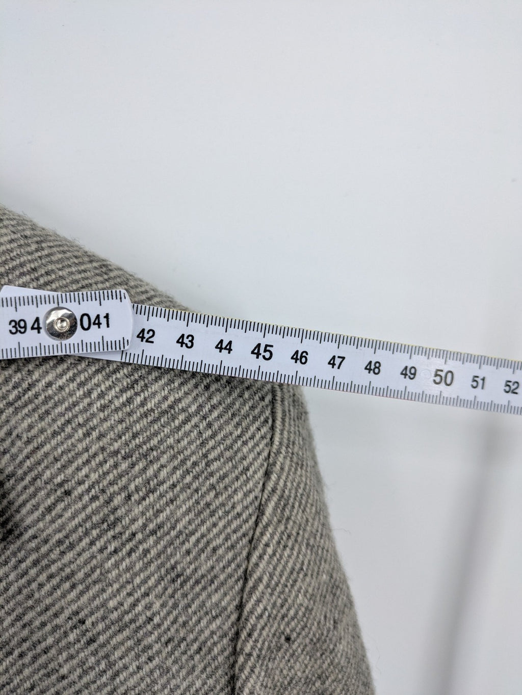 C&A grey blazer wool blend herringbone pattern fully lined classic style
