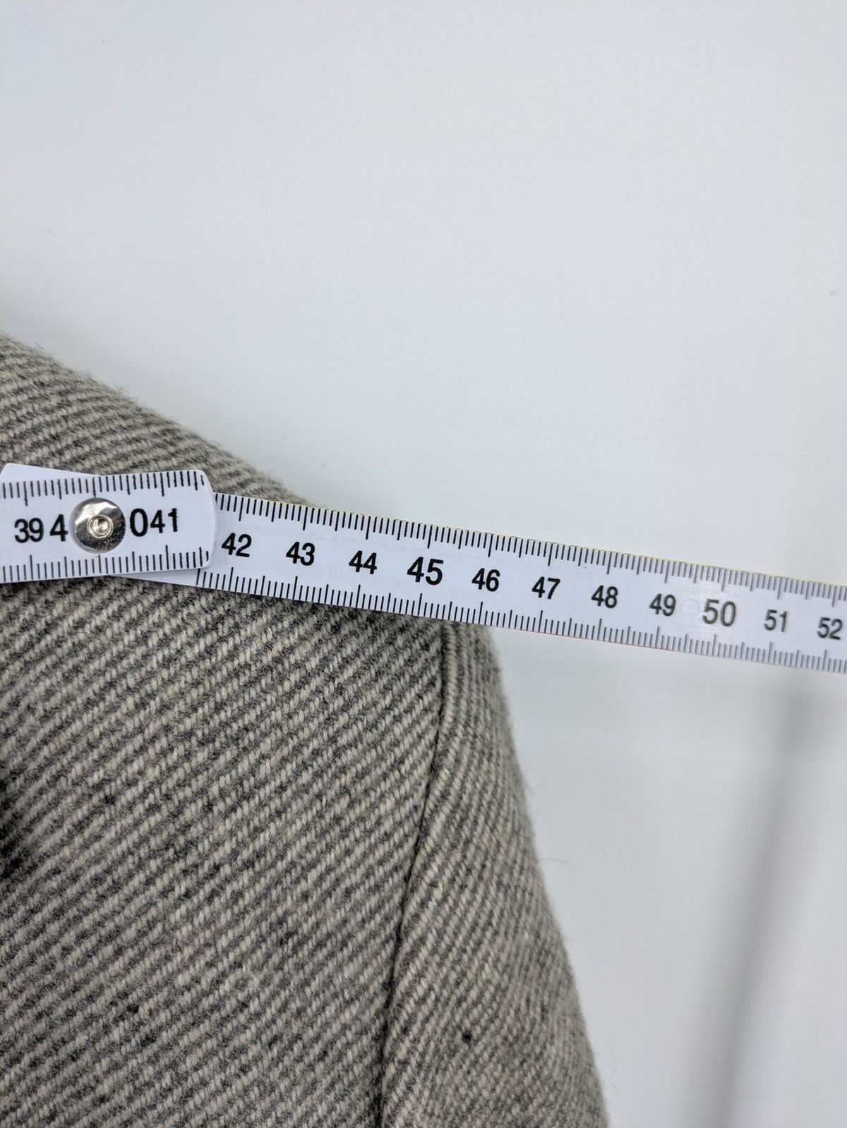 C&A grey blazer wool blend herringbone pattern fully lined classic style