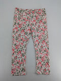 ever.me multi pants high waist floral pattern cotton blend with button closure