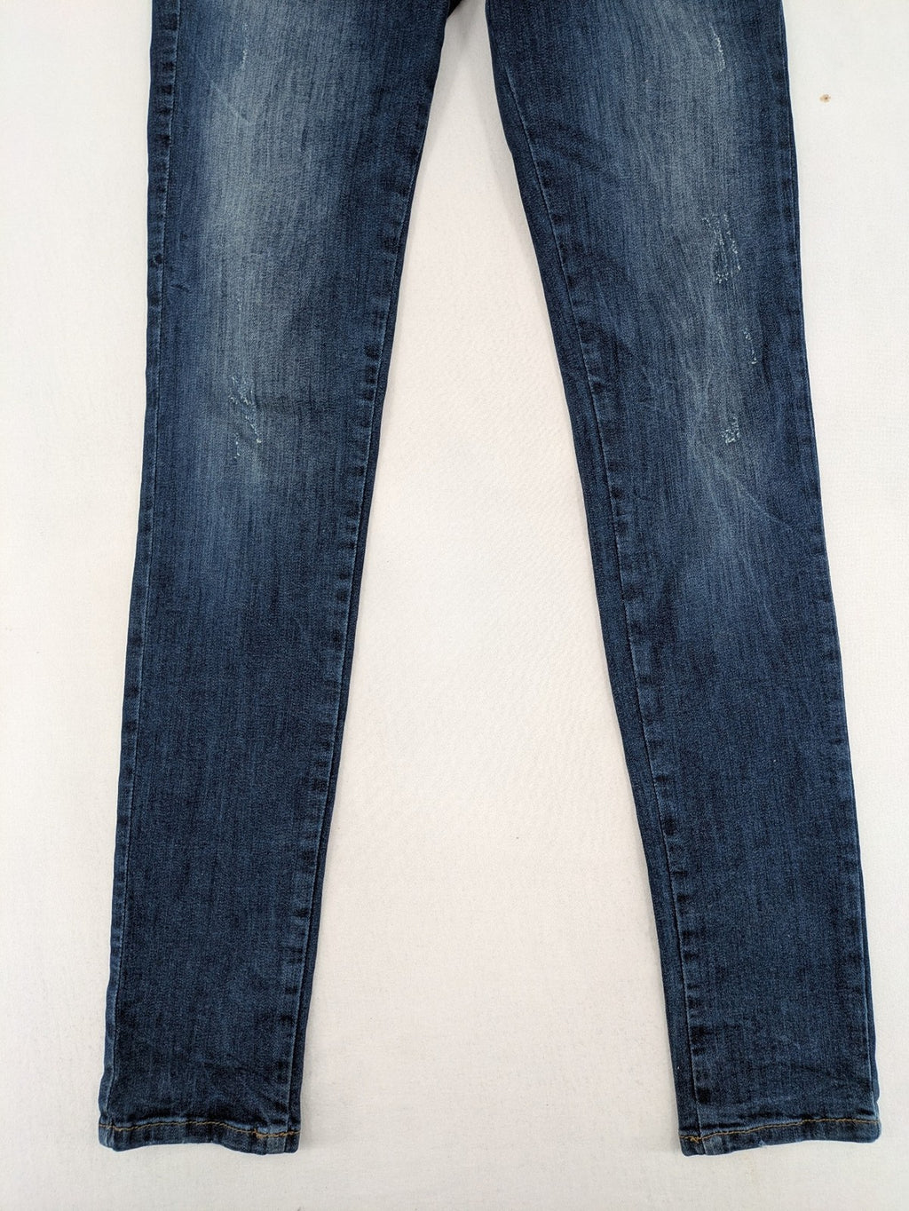 LTB blue skinny jeans dark wash double button closure stretch denim