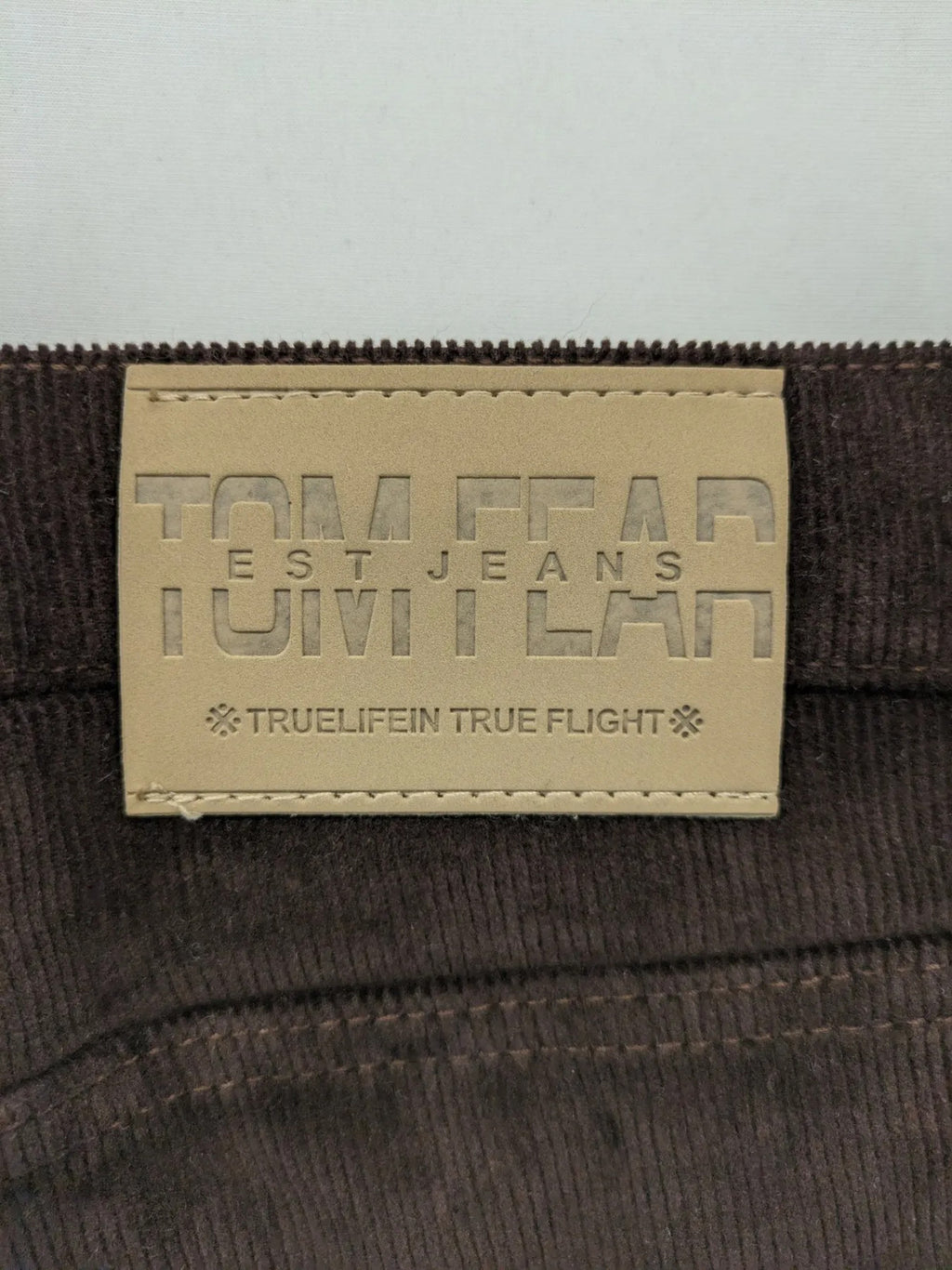 Tomfear black pants 3/4 length classic 5-pocket design corduroy material