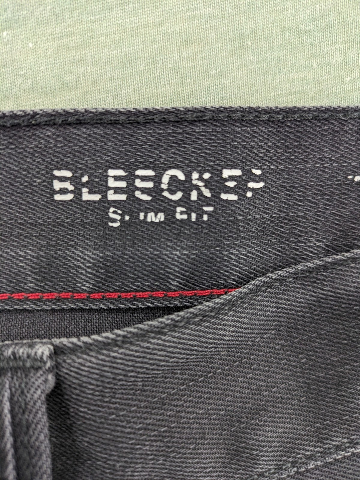Tommy Hilfiger grey straight jeans faded denim with iconic logo detail.