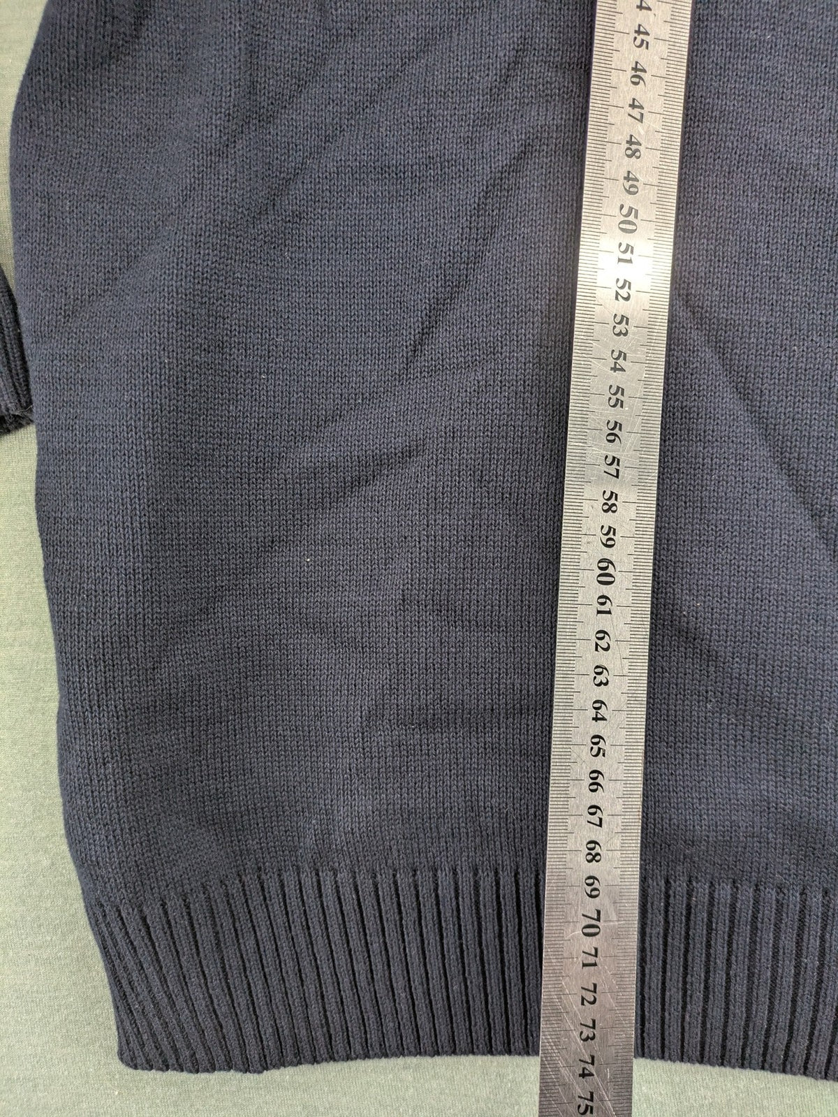 thomas lloyd navy turtle neck jumper with textured knit and embroidered crest logo