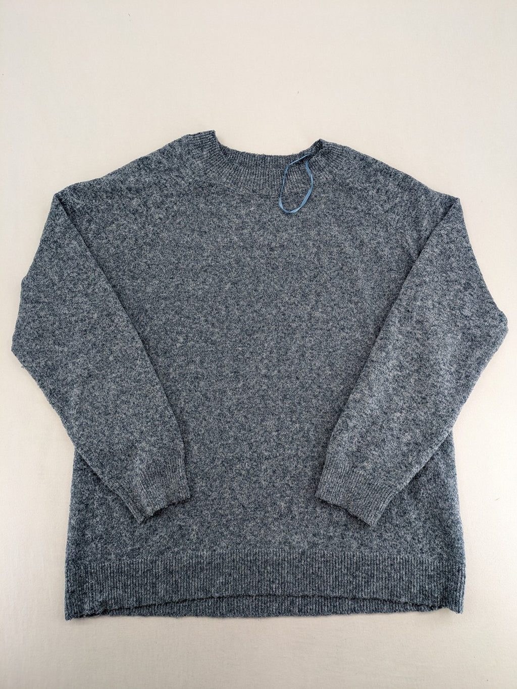 ONLY turtle neck jumper blue grey mélange, soft knit, ribbed details, classic design.