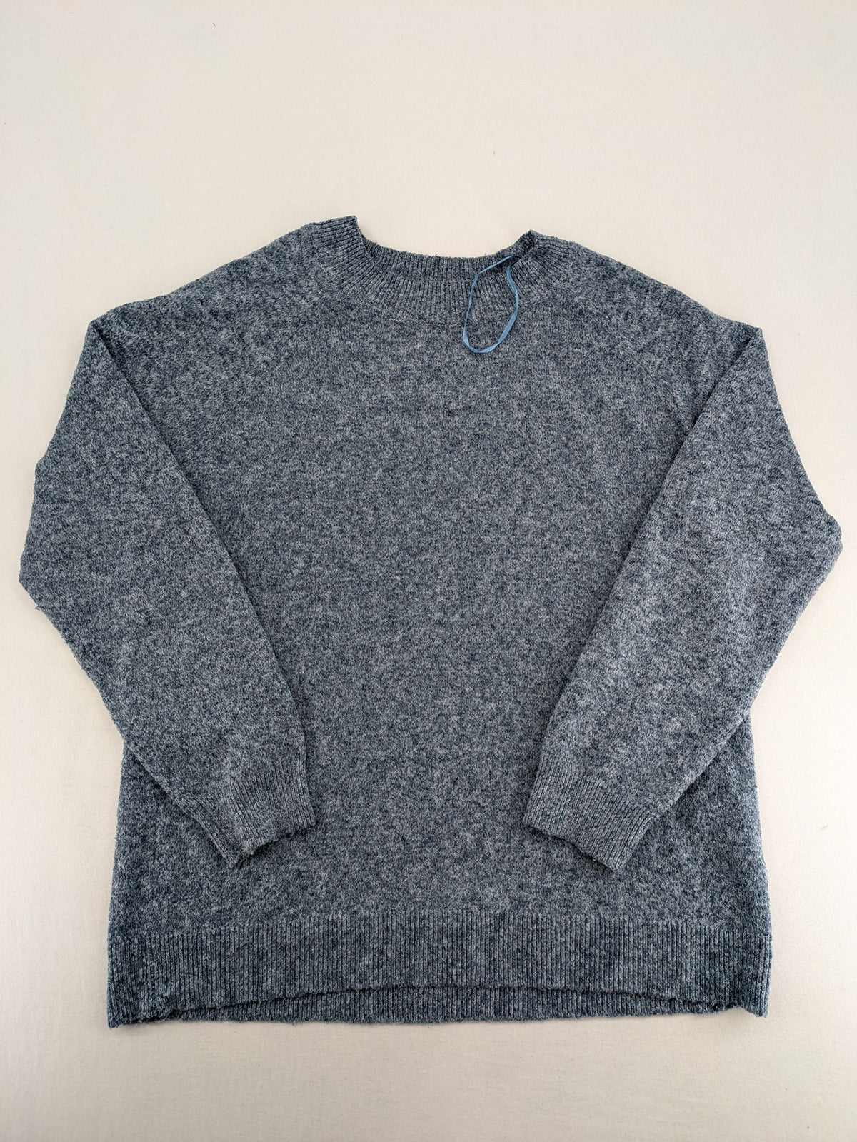 ONLY turtle neck jumper blue grey mélange, soft knit, ribbed details, classic design.