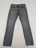 Levi's red straight jeans with classic 5-pocket design and slim taper fit.
