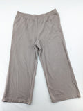 H&M beige jogging pants wide leg elastic waistband soft cotton blend