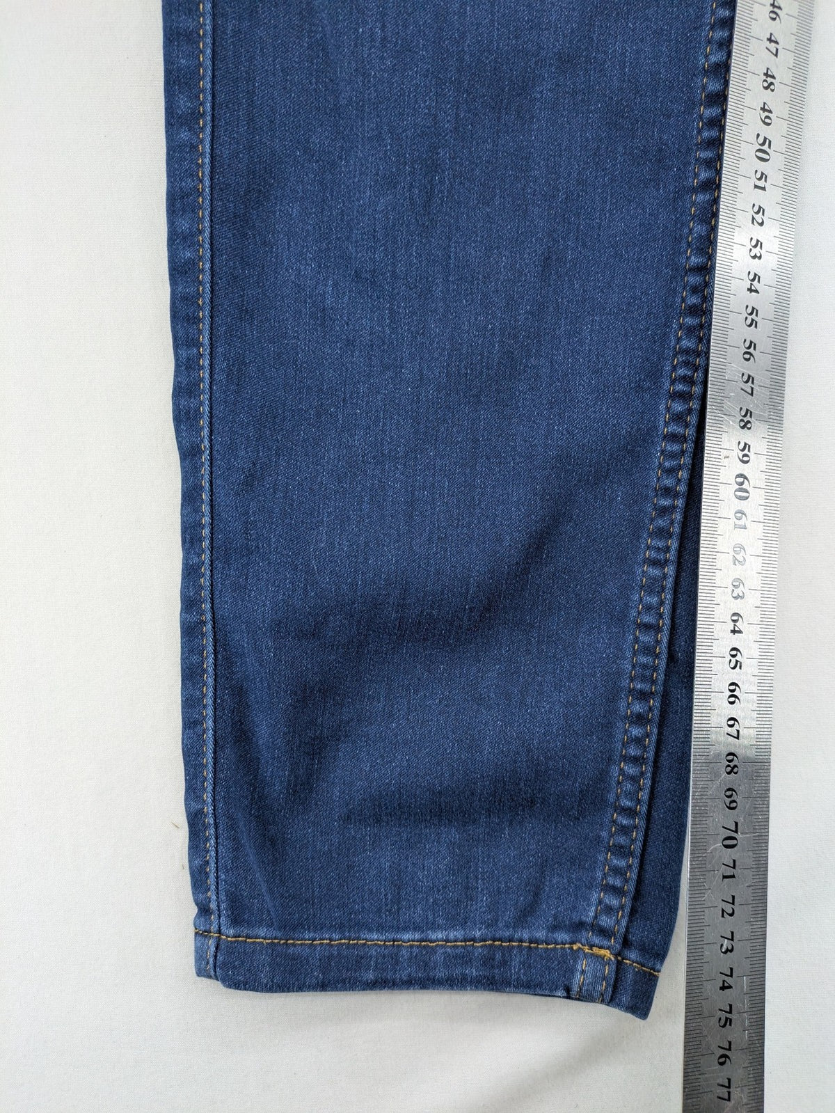 ONLY blue straight jeans classic 5-pocket design dark wash cotton slim fit