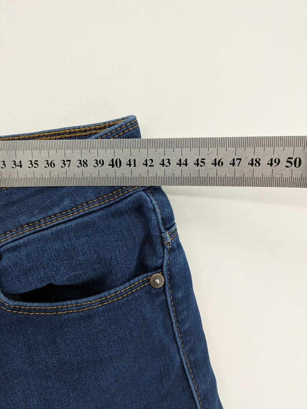 ONLY blue straight jeans classic 5-pocket design dark wash cotton slim fit