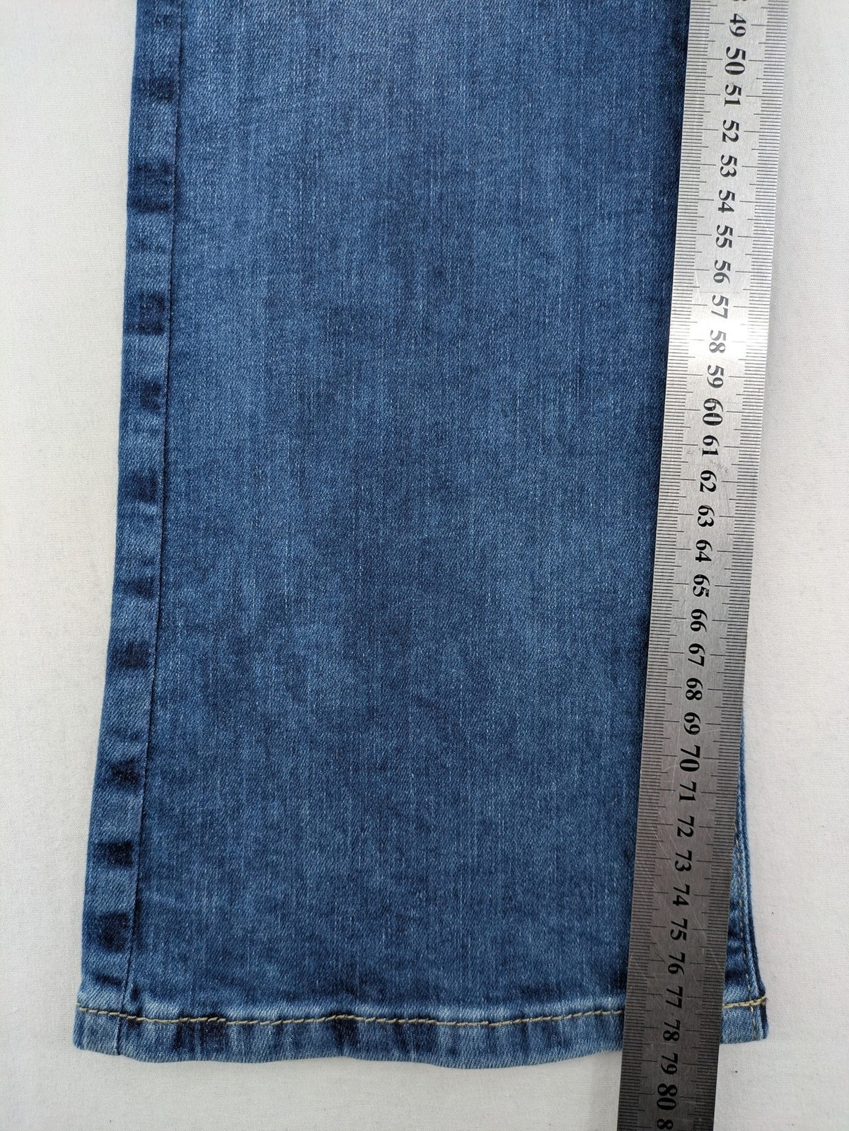 LTB blue bootcut jeans with classic 5-pocket design and low-rise fit.