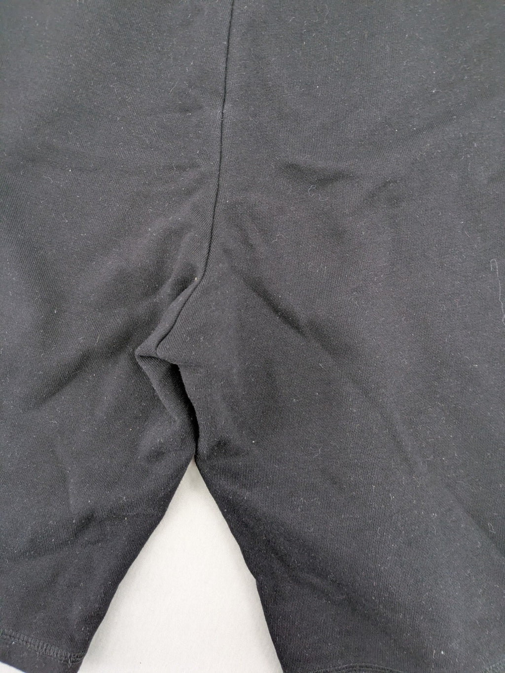 Crivit black sweatshorts cotton blend with elastic waistband and side pockets.