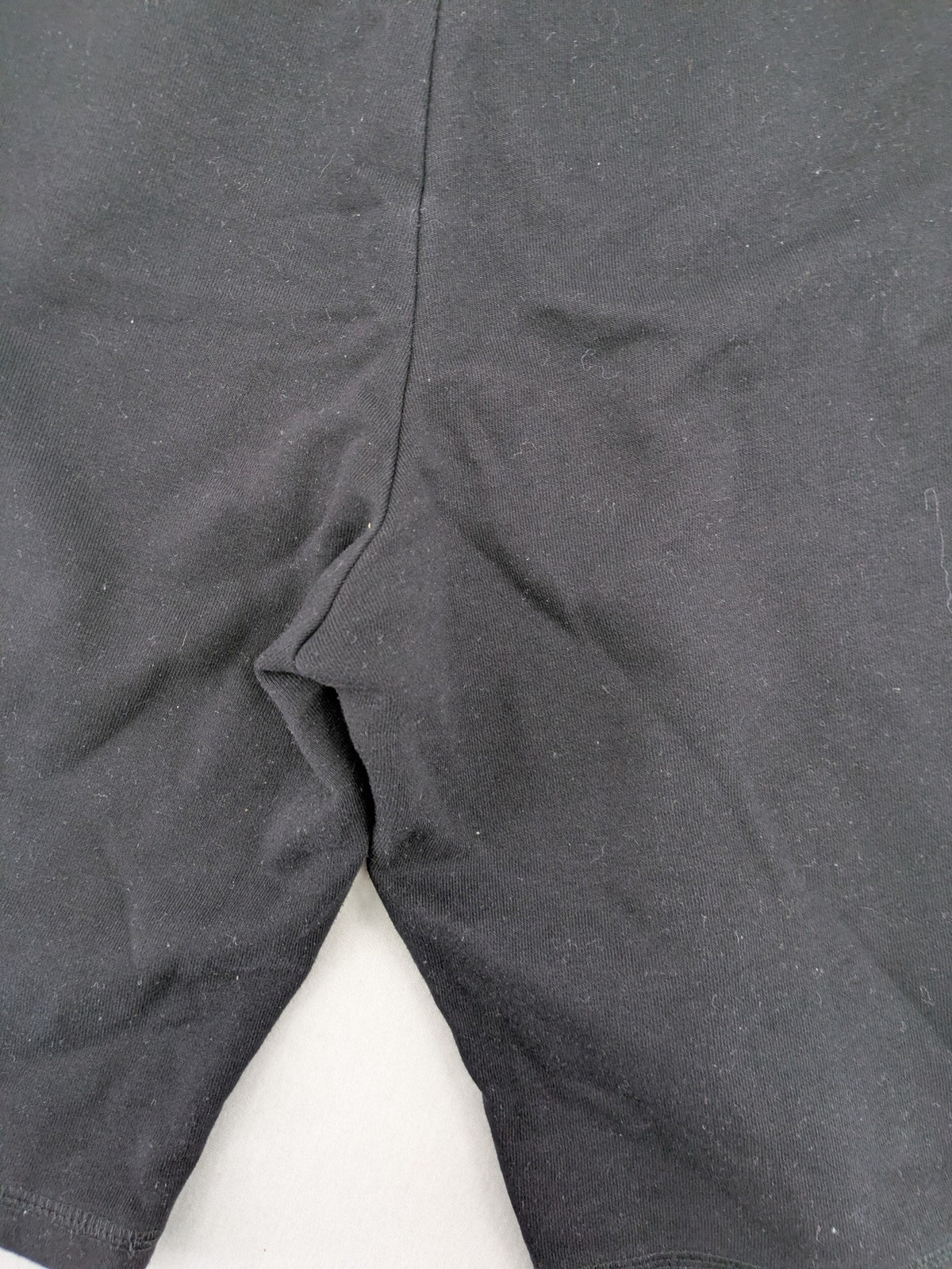 Crivit black sweatshorts cotton blend with elastic waistband and side pockets.