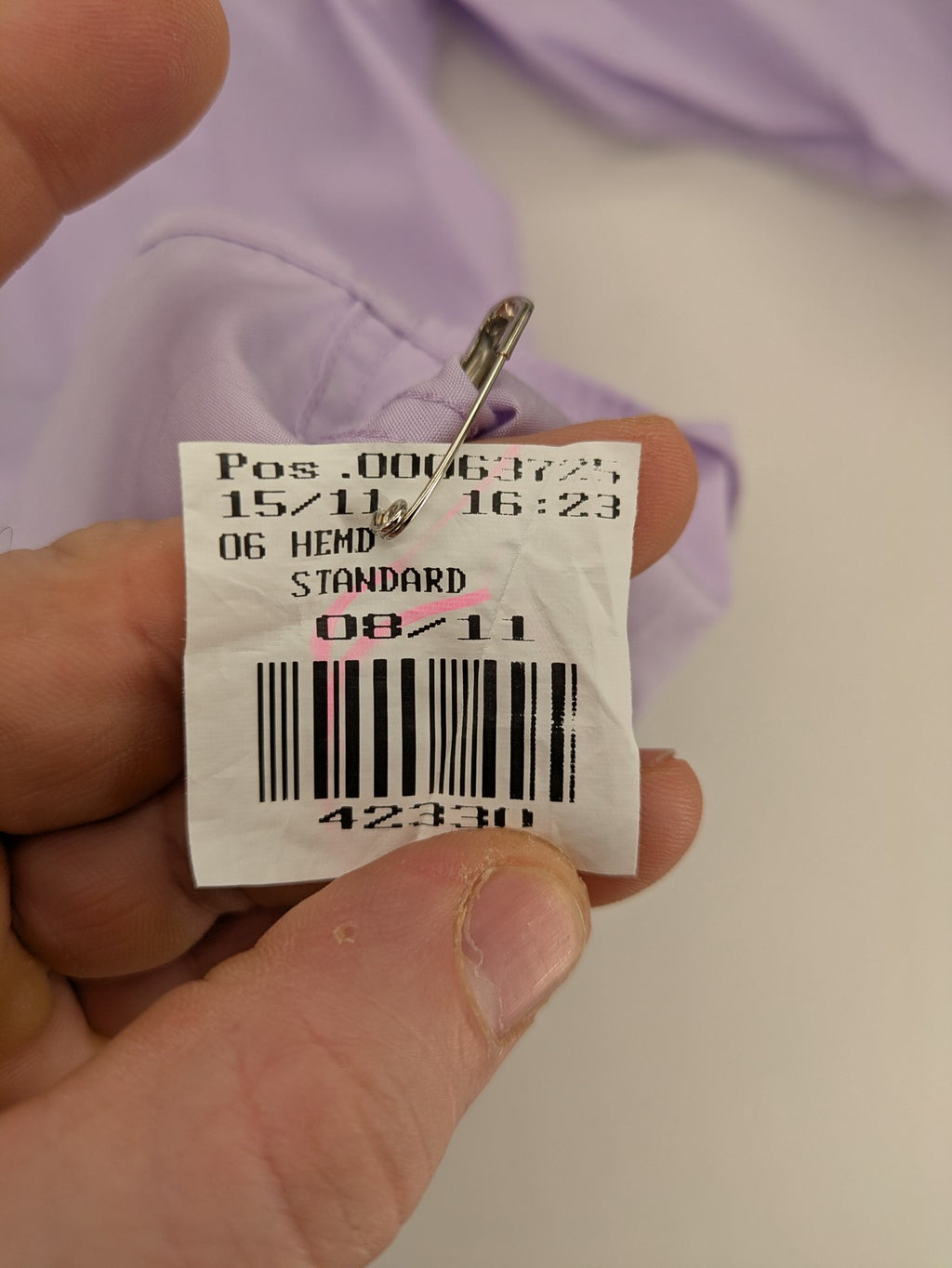 Benvenuto purple button-up shirt classic design single chest pocket Tessuto Doppio Ristorto