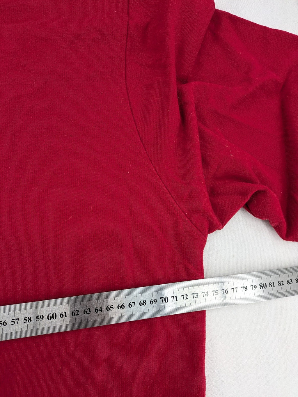 Peakstone red hoodie full zip with adjustable hood and two front pockets.
