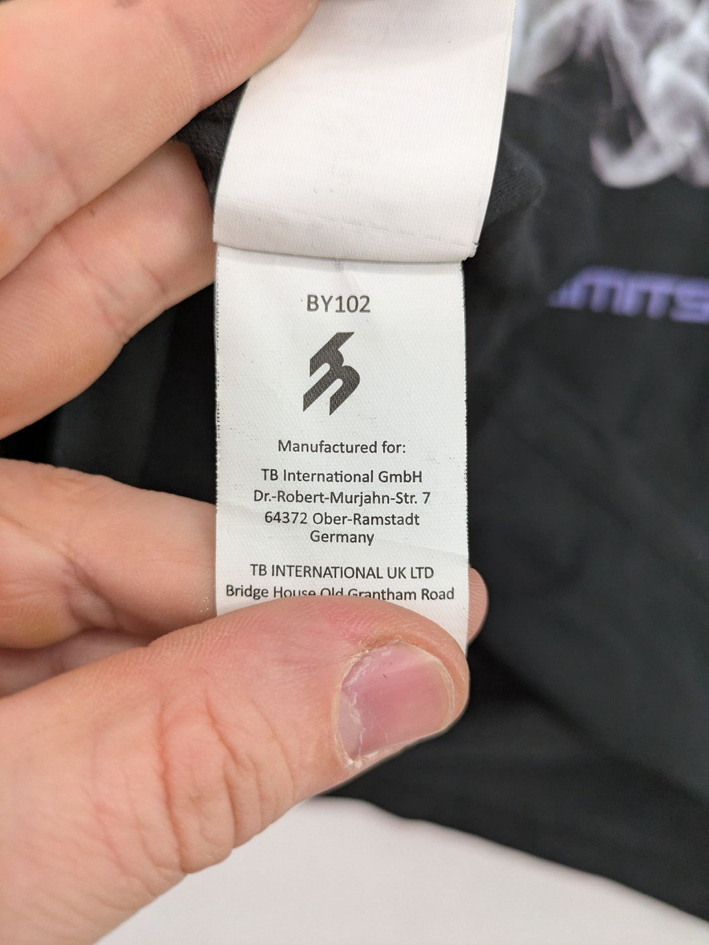 Transcend multi graphic t-shirt black cotton "Go Beyond The Limits" print on back.