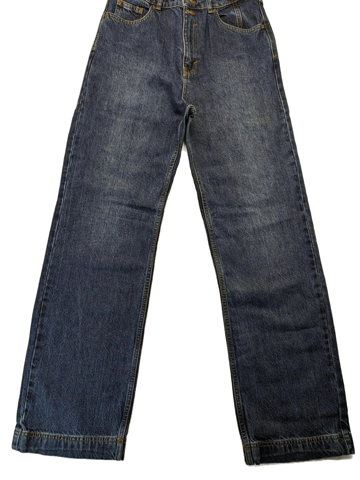 Esprit blue straight jeans high waist 80s style with original tags and classic wash.