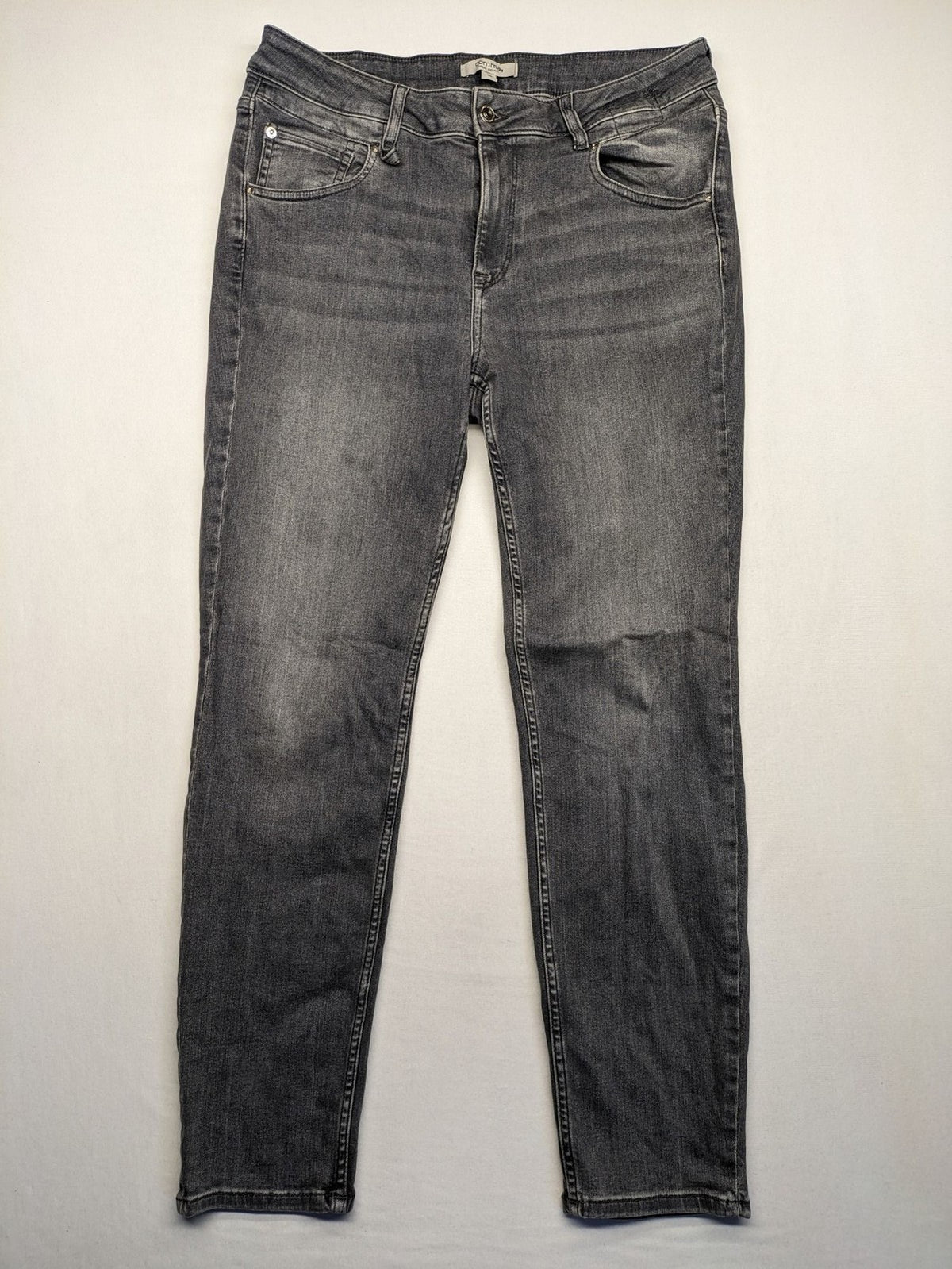 Comma grey skinny jeans washed look stretch denim casual identity