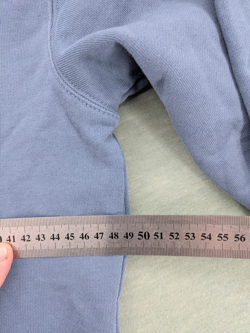 G-Star Raw blue turtle neck jumper with subtle logo on chest, made from organic cotton blend.