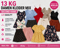 Damen green summer dresses mix with various patterns and styles for resale.