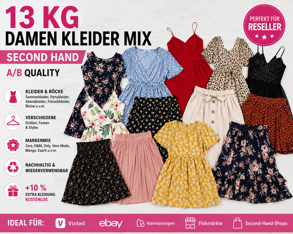 Damen green summer dresses mix with various patterns and styles for resale.