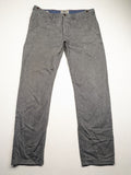 Mexx grey chino pants relaxed slim fit button fly with side pockets.