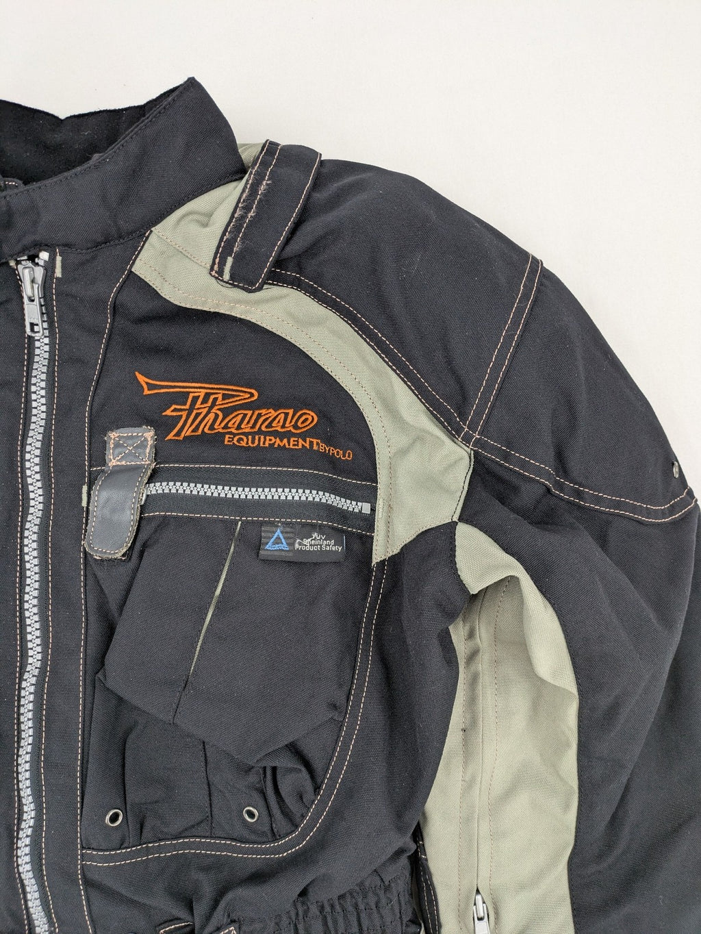 Polo multi biker jacket nylon with adjustable fit and multiple pockets.