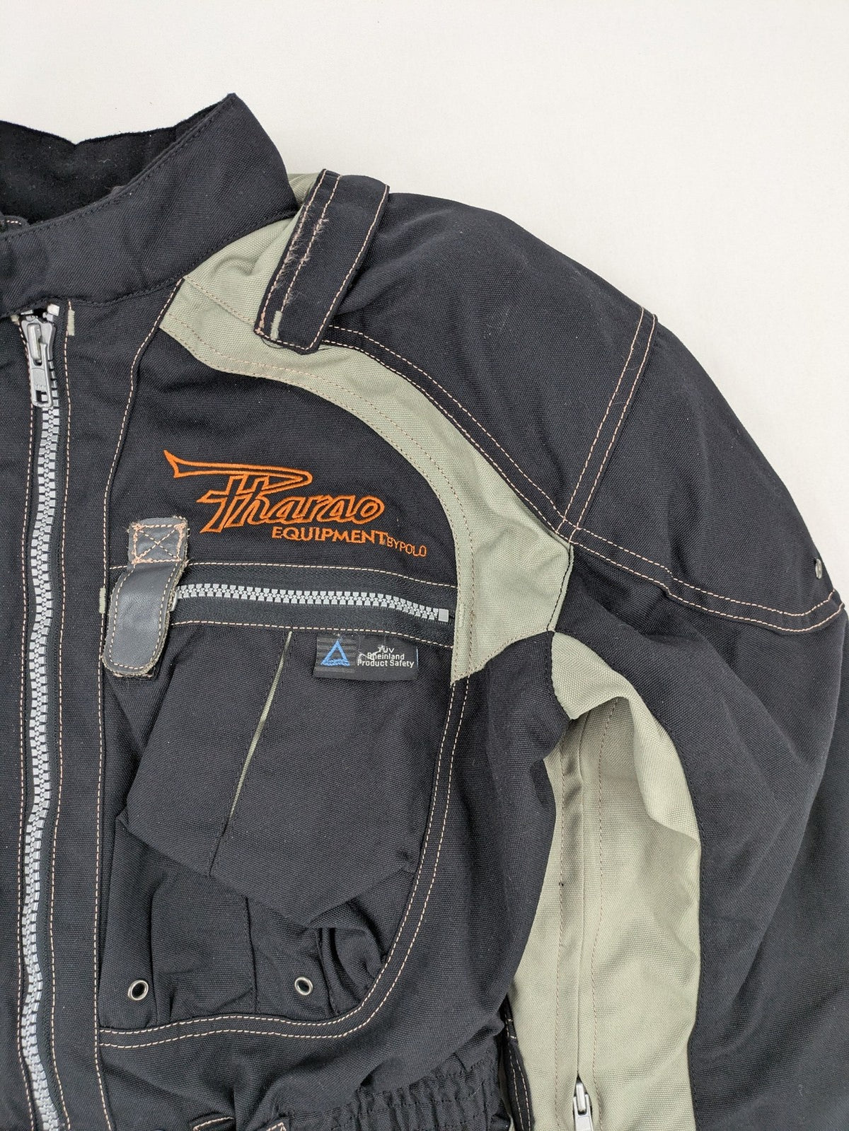 Polo multi biker jacket nylon with adjustable fit and multiple pockets.