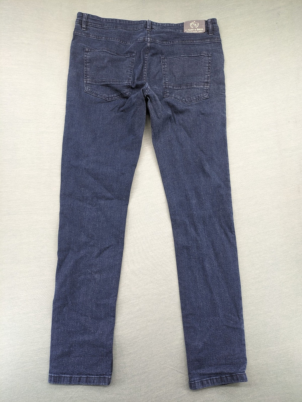 Bros blue skinny fit jeans 5-pocket design stretch denim classic wash