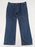 RE&X blue straight jeans dark wash five-pocket design stretch denim material