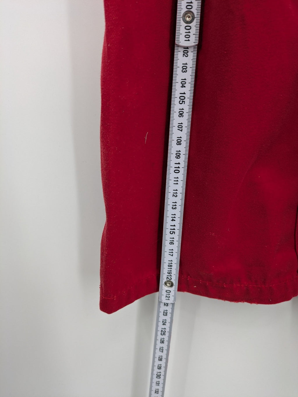 Grene navy red overall with adjustable straps, multiple pockets, and durable material.
