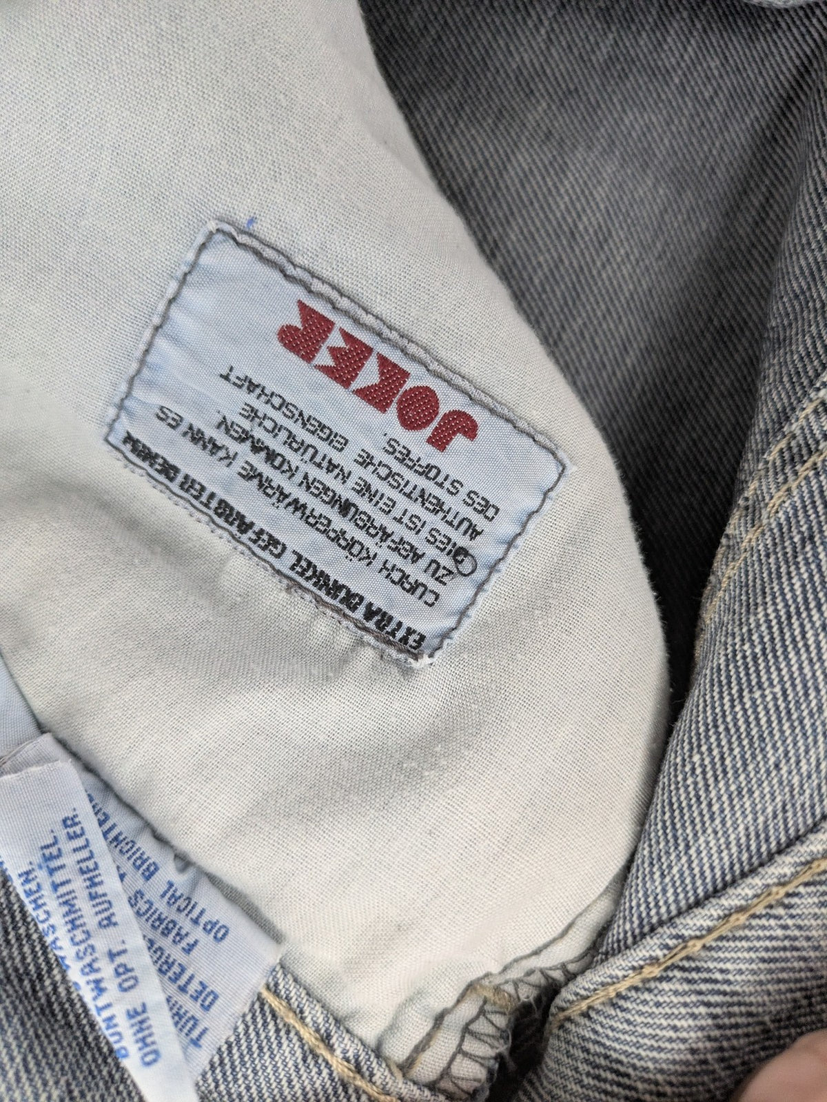 Joker blue straight jeans 5-pocket design durable cotton regular fit
