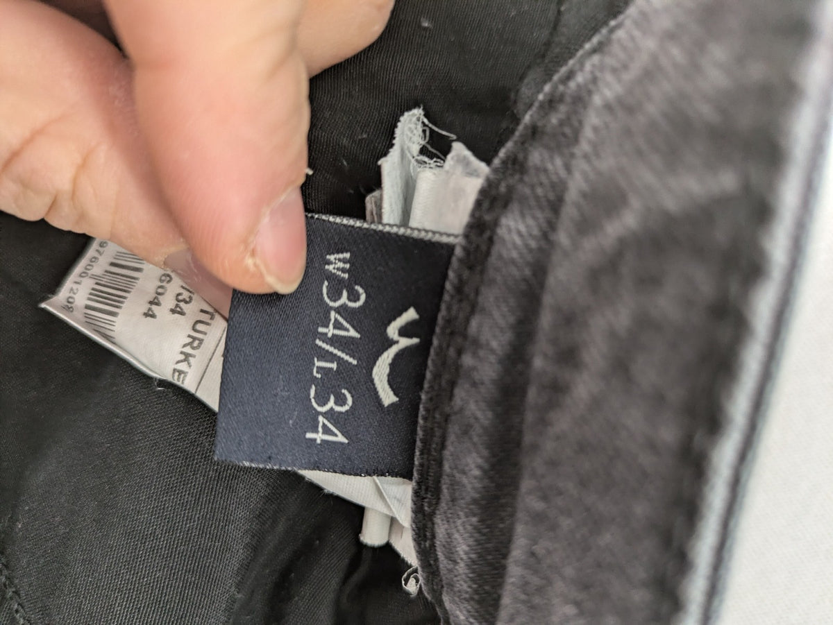 LTB grey slim tapered jeans with washed denim finish and subtle logo detail.