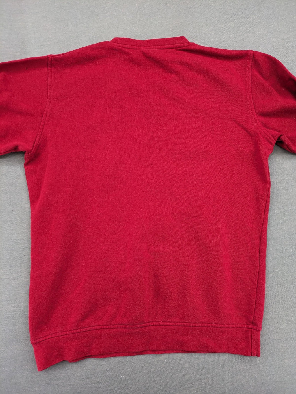 FSBN red turtle neck jumper with "Straight Outta My Bed" graphic print and slim fit.