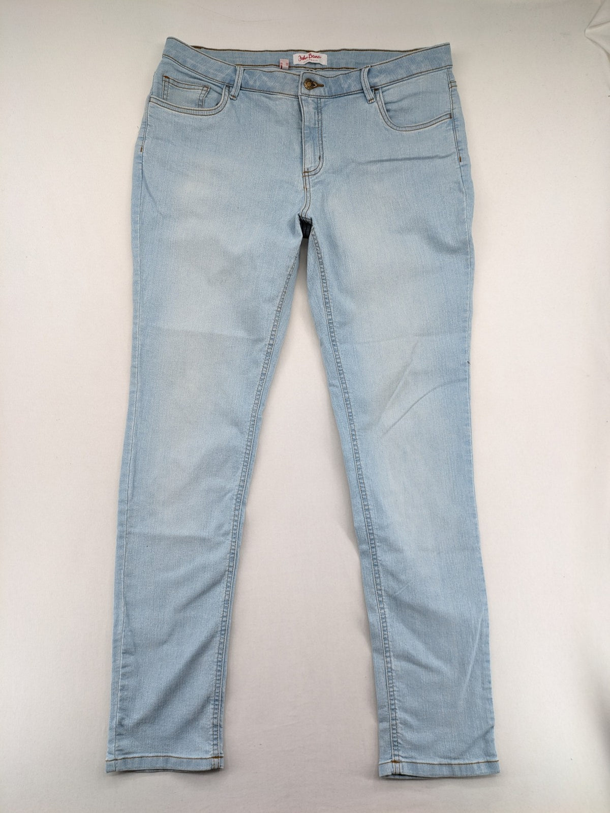 john baner blue skinny jeans classic 5-pocket design comfortable stretch denim