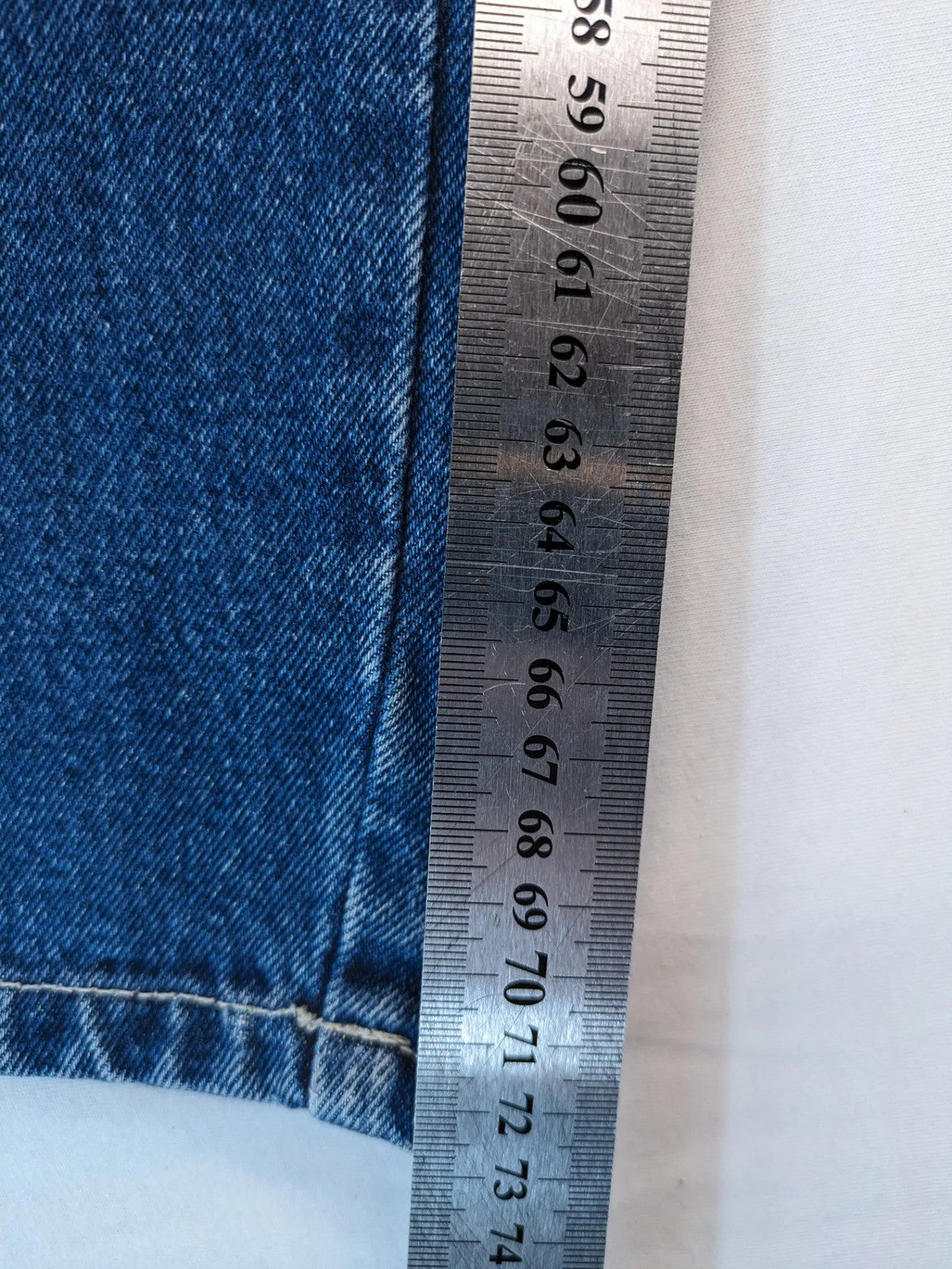Flag Jeans blue straight leg jeans 5-pocket style robust denim classic wash