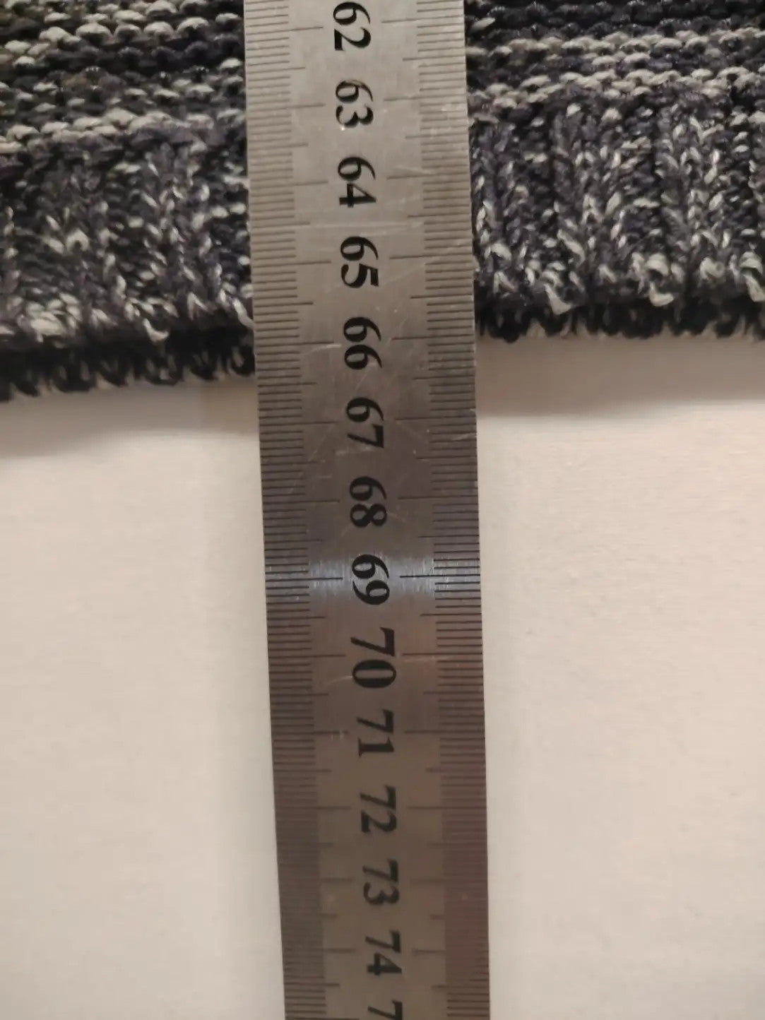 GINA LAURA black and grey ombre turtle neck jumper with V-neck and textured knit.