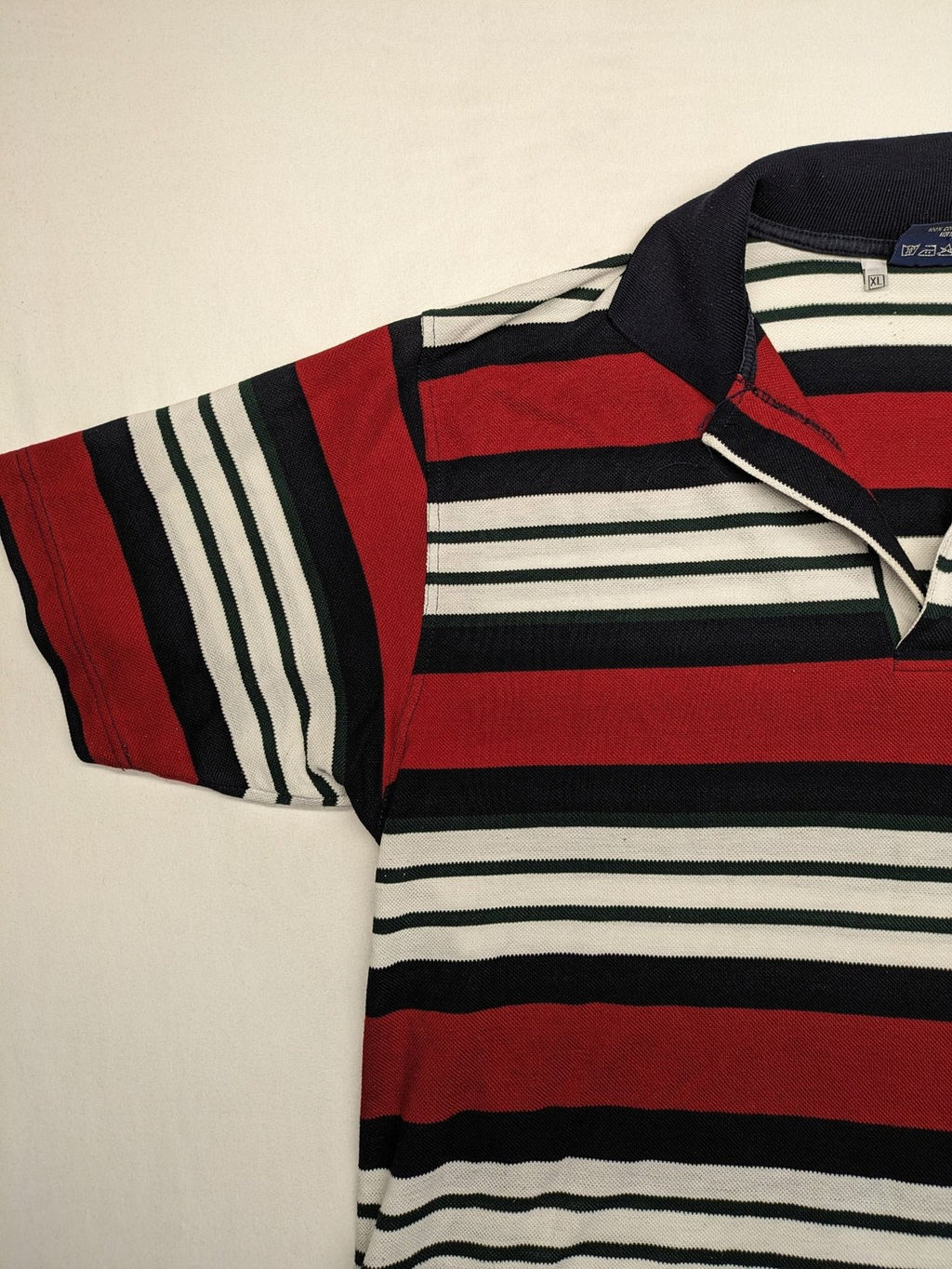 Paul & Shark Yachting striped polo shirt red navy white with embroidered logo on chest.