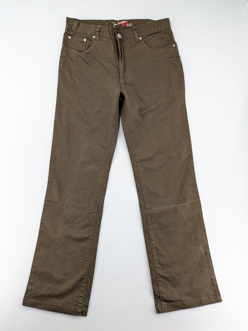 Jan Paulsen khaki straight jeans 5-pocket design soft corduroy material