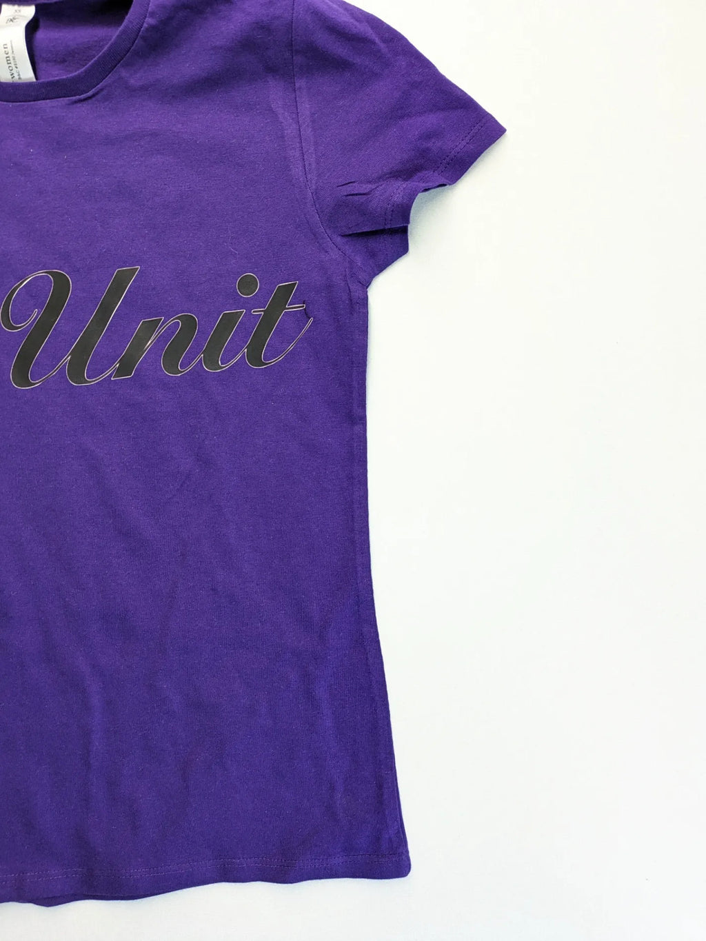 G-Unit gold and purple graphic T-shirt with raised black logo print.
