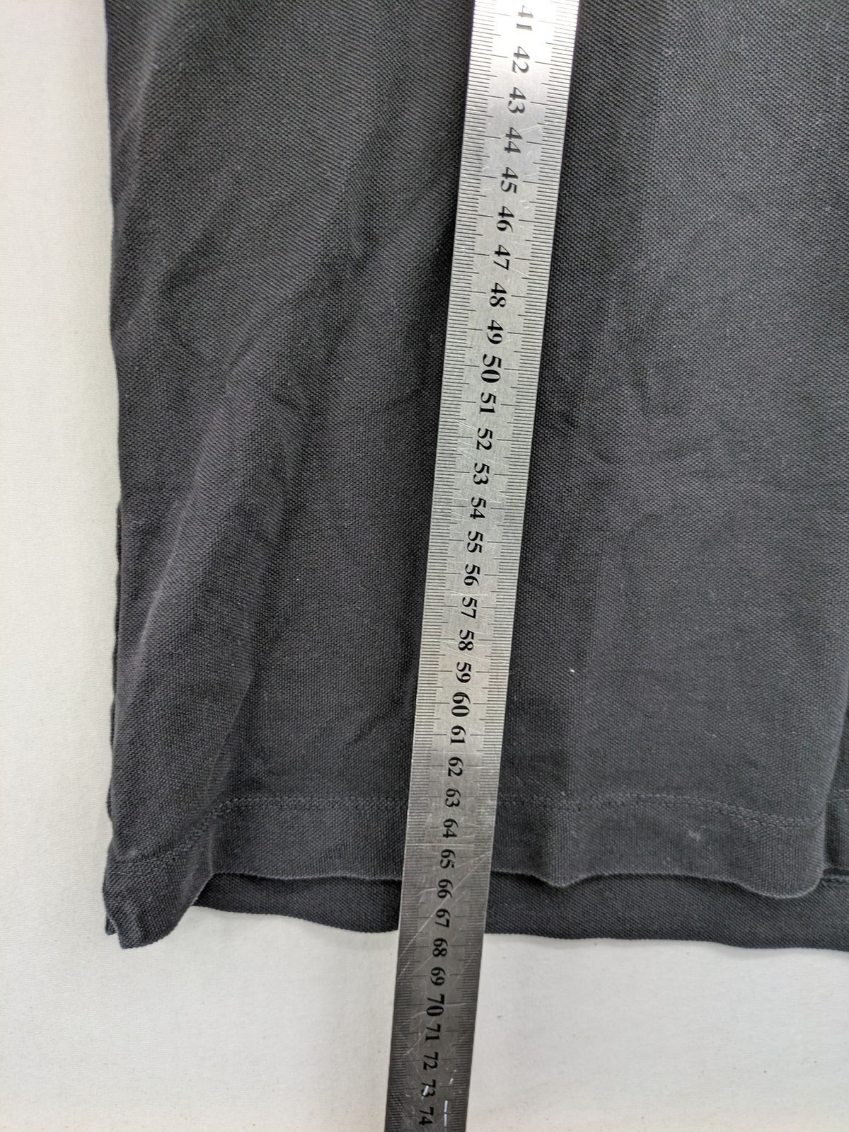 Lufian grey polo shirt short sleeve 100% cotton embroidered crest logo