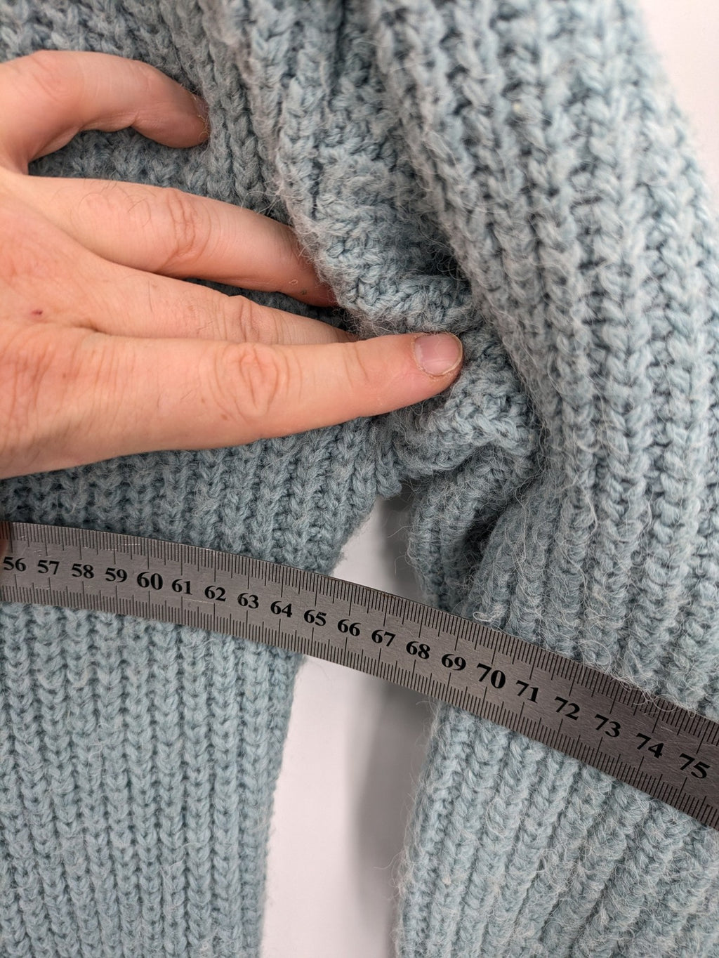 Orsay grey turtle neck jumper open front longline chunky knit with pockets.
