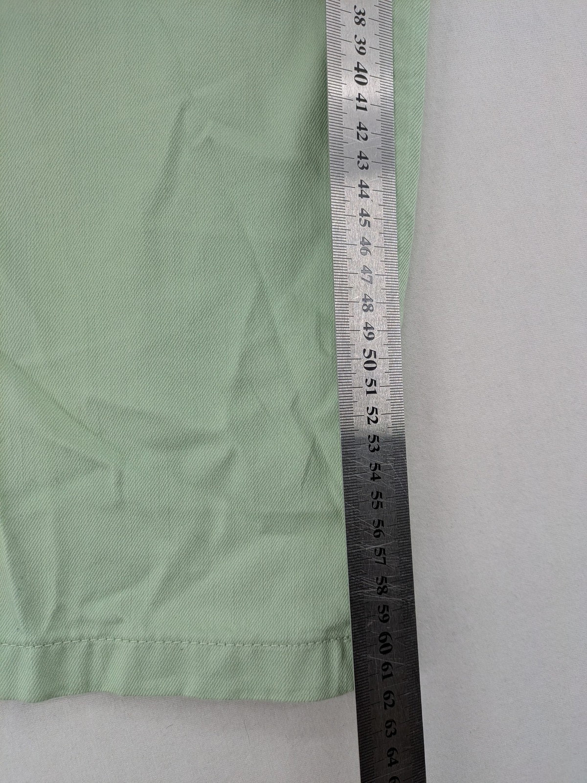 Pageone green cropped pants wide leg paperbag waist with matching tie belt